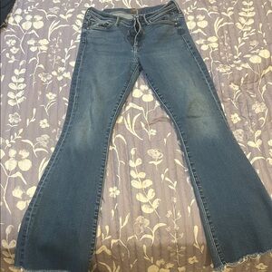 MOTHER Blue Flare & Wide Leg Jeans